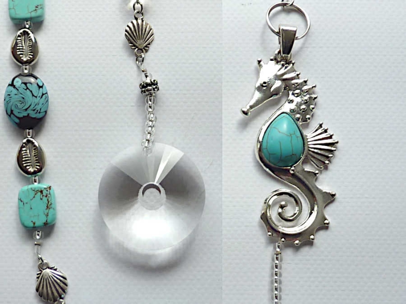 Suncatcher la mer  das Meer  XXL Türkis  104 cm